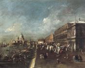 View of the Molo towards the Santa Maria della Salute - 弗朗西斯科·格拉蒂